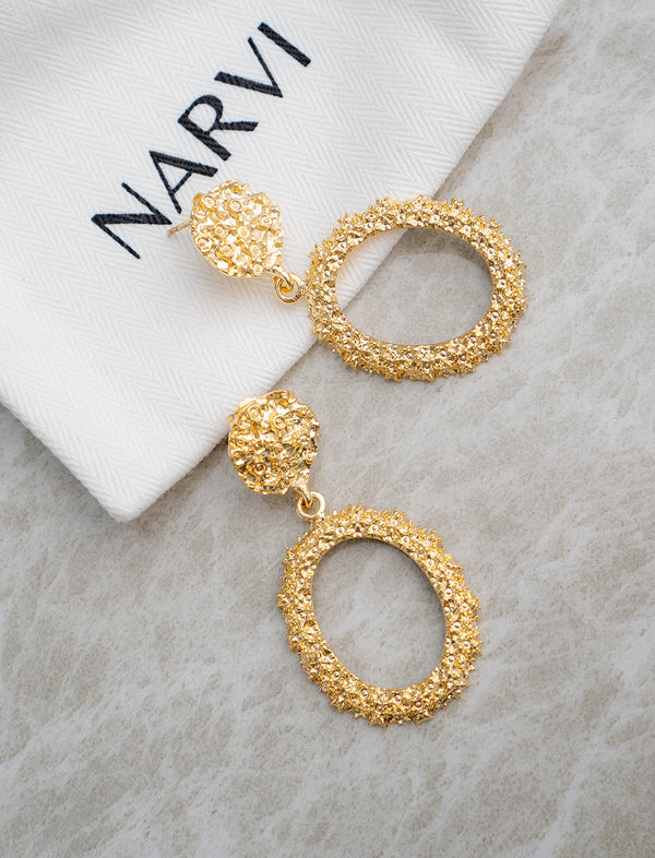 Caviar Drop Earrings