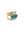 Mistral Double Band Textured Ring Turquoise