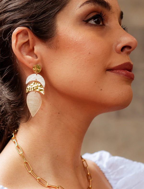 Golden Arc Earrings