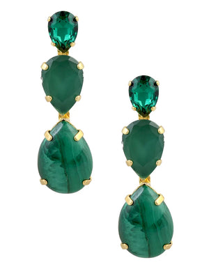 Green 2025 jewel earrings