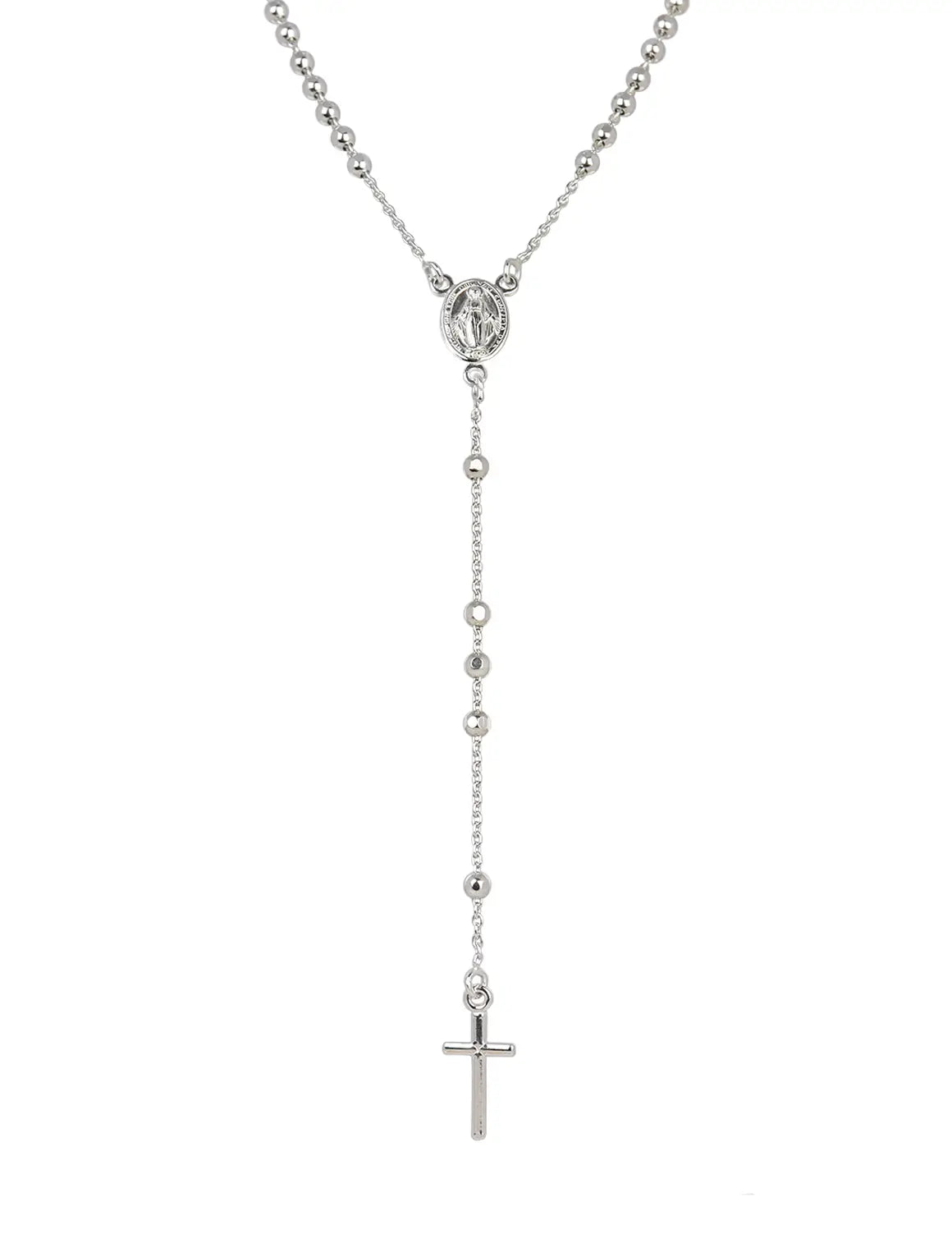 Silver online rosary chain