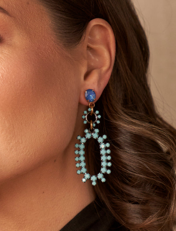 Elizabeth Cole Rhiannon Earrings Turquoise