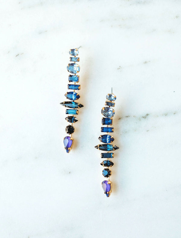 Elizabeth Cole
Starka Earrings - Blue Crystal