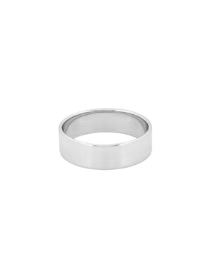 Narvi Work It Wide Band Ring Silver