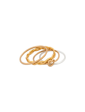 Narvi Love Knot Classic Ring Stack