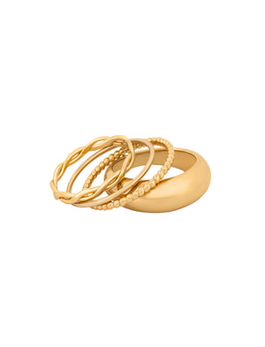 Narvi Dome Classic Ring Stack