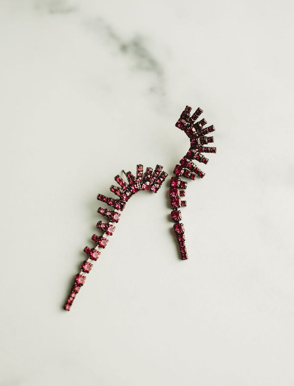 Elizabeth Cole
Mae Earrings - Pink Crystal