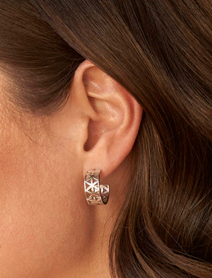 Loel & Co Geometric Small Hoop Earrings