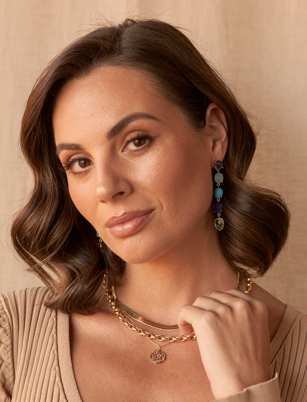 Me Encanta
Anya Five Stone Drop Earrings