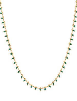 Labelle Diango Necklace Gold Emerald