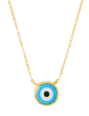 Ottoman Hands Nazar Blue Evil Eye Necklace