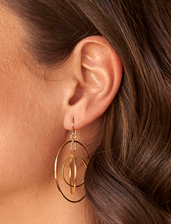 Simply Serasi
Concentric Circle earrings - Gold