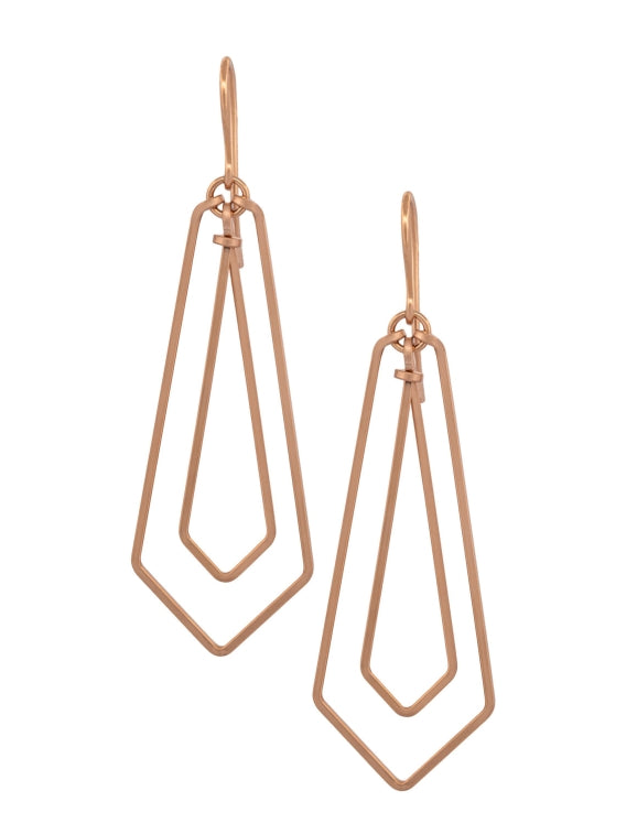 Linked Arrow Art Deco Earrings