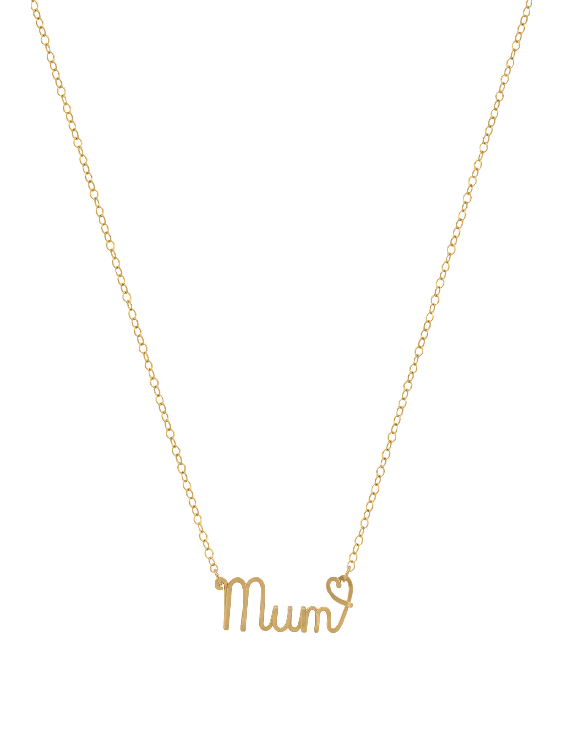 Gold Plated Mum Necklace with Rhinestone | Your Jewellery Shop NZ