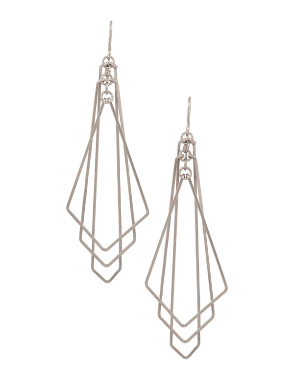 Tiered Arrow Art Deco Earrings